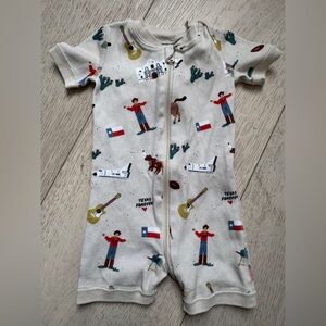 Smaller Things shortie with Texas Print